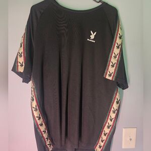 Playboy Black Tee with Bunny Accents XL